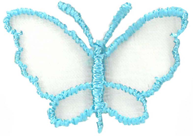 M1 SMALL ORGANZA BUTTERFLY TOPAZ 